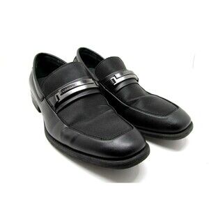 Calvin Klein Ervin  Black Horse bit Loafers Size US 8.5 M